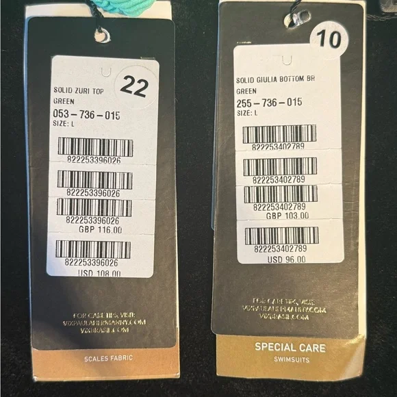 VIX - Green Textured Bikini Set - Picture 4 of 4